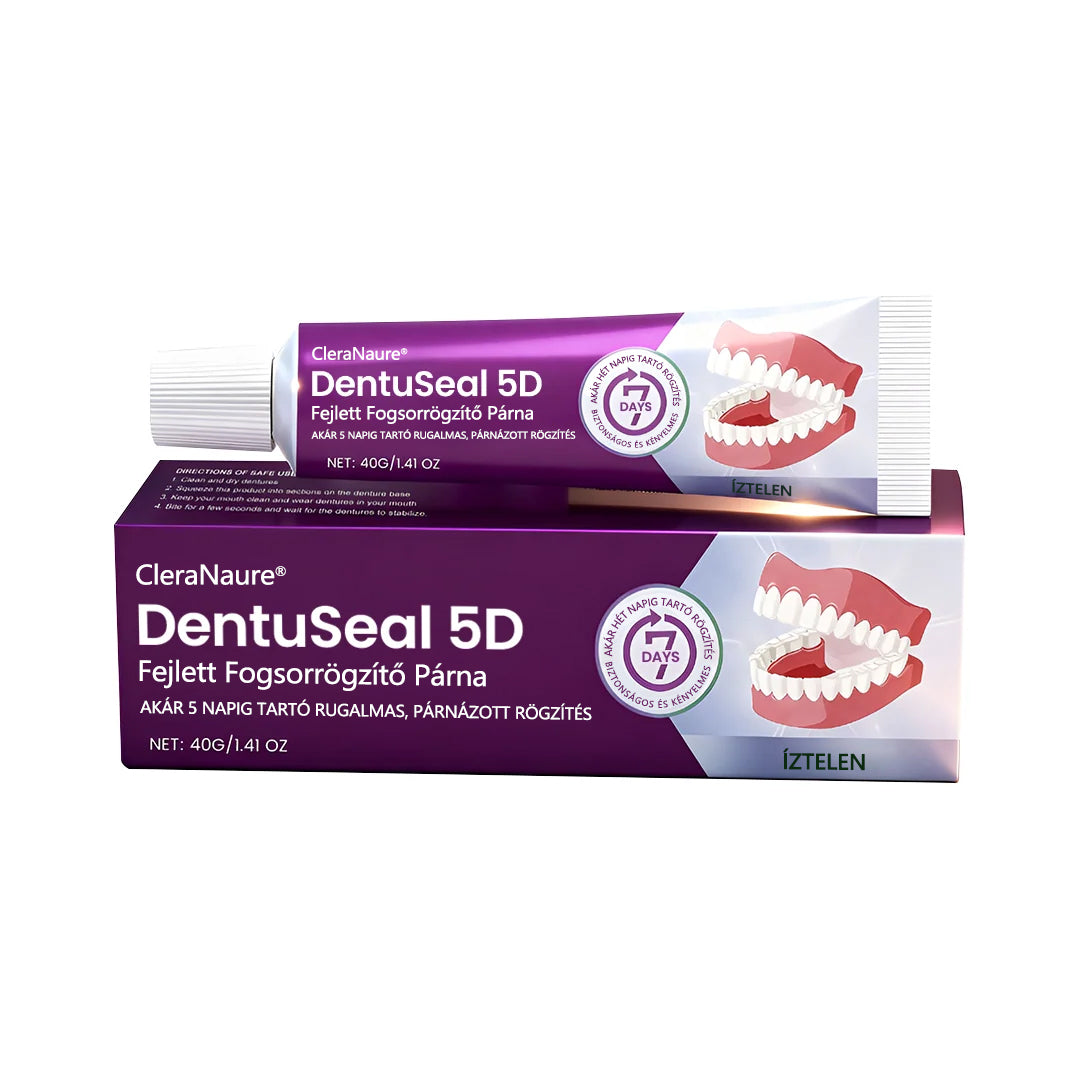 CleraNaure® DentuSeal 5D fejlett műfogsorrögzítő és párnázó ragasztó🔥