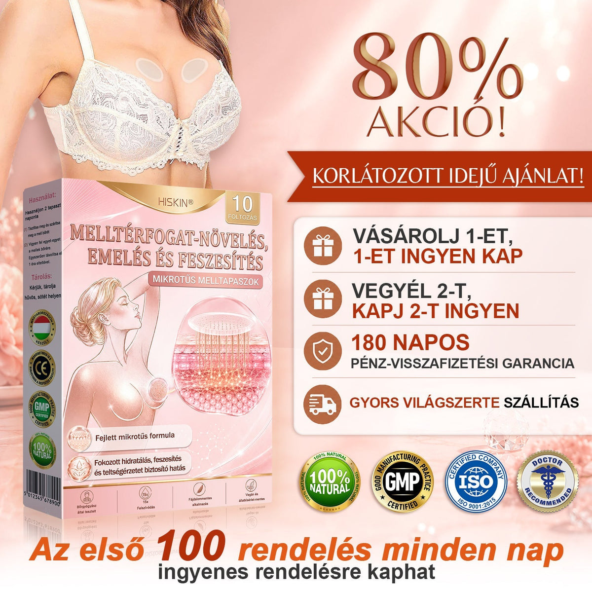 💫HISKIN® MELLEMELŐ ÉS FESZESÍTŐ MIKROTŰS TAPASZOK🎁