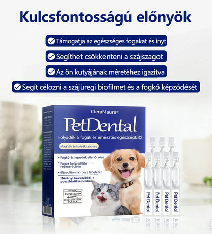 [Hivatalos bolt]CleraNaure® Pet Dental & Digestive Health Oral Liquid – Frissíti a leheletet, eltávolítja a fogkövet, elősegíti az íny regenerálódását, stabilizálja a fogakat (macskák és kutyák számára)  – Ma 80% kedvezmény🎁