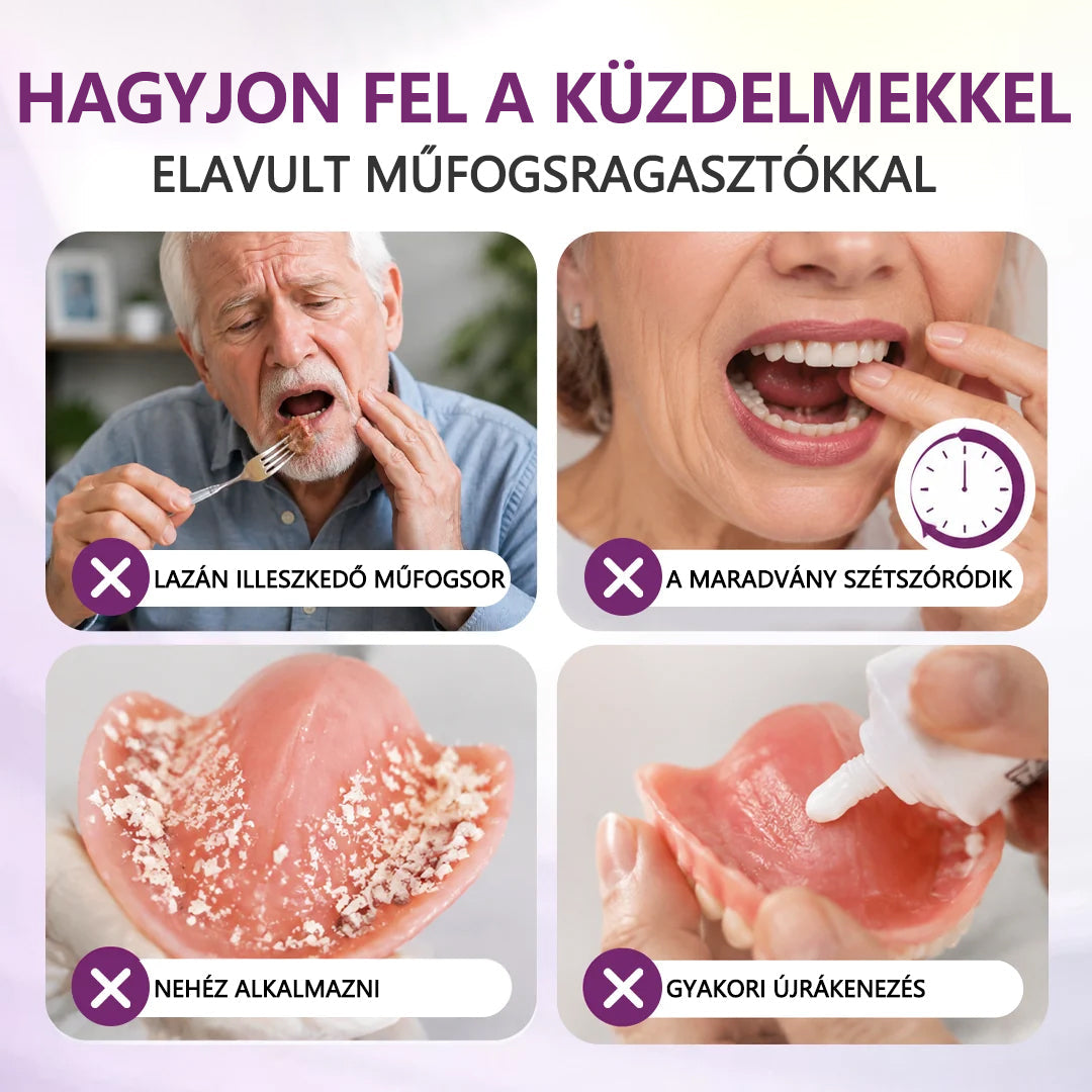 CleraNaure® DentuSeal 5D fejlett műfogsorrögzítő és párnázó ragasztó🔥