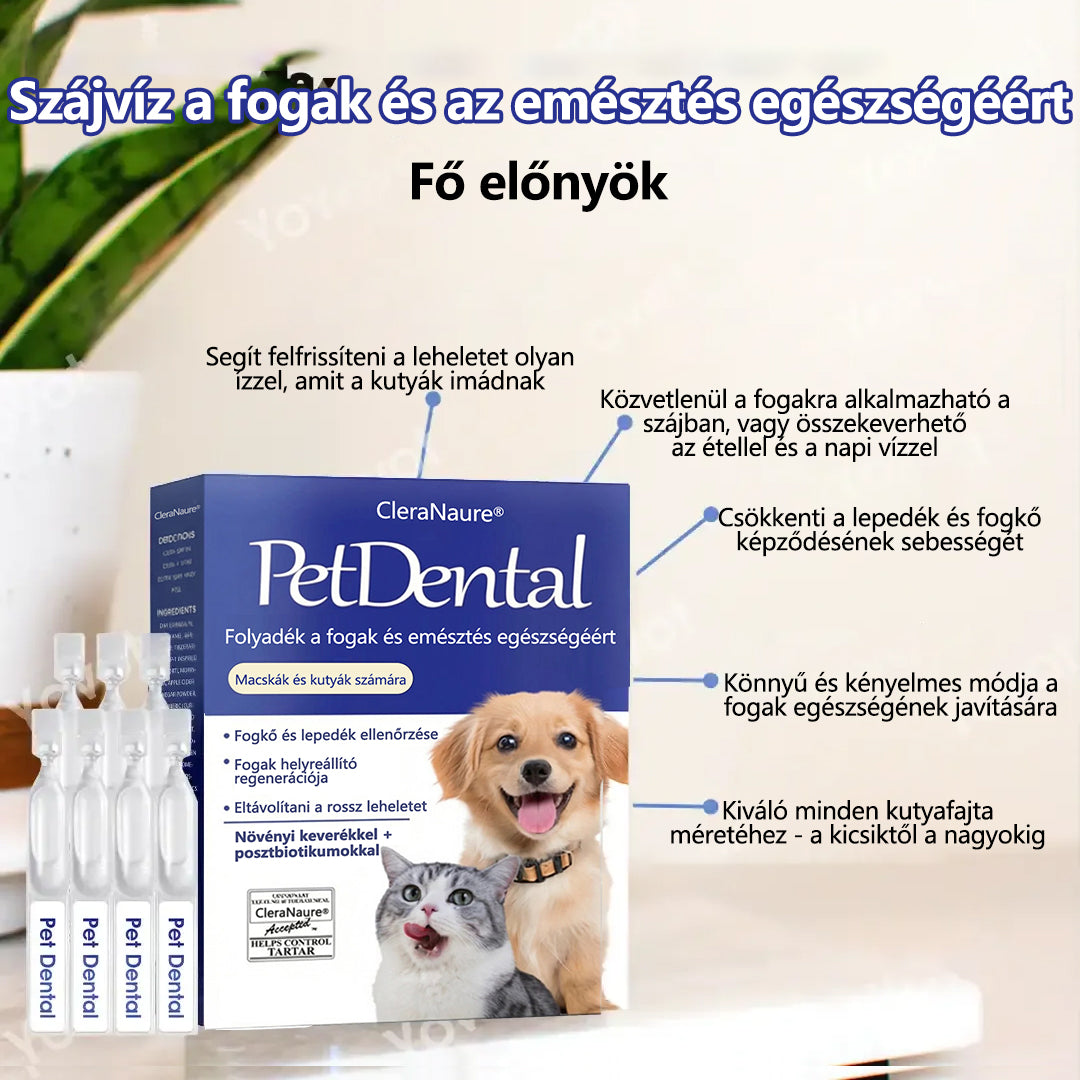 [Hivatalos bolt]CleraNaure® Pet Dental & Digestive Health Oral Liquid – Frissíti a leheletet, eltávolítja a fogkövet, elősegíti az íny regenerálódását, stabilizálja a fogakat (macskák és kutyák számára)  – Ma 80% kedvezmény🎁