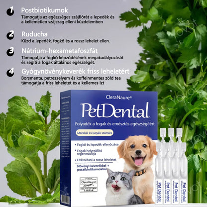 [Hivatalos bolt]CleraNaure® Pet Dental & Digestive Health Oral Liquid – Frissíti a leheletet, eltávolítja a fogkövet, elősegíti az íny regenerálódását, stabilizálja a fogakat (macskák és kutyák számára)  – Ma 80% kedvezmény🎁