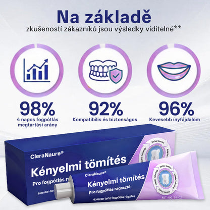 🔥KORLÁTOZOTT KÜLÖNLEGES AJÁNLAT CleraNaure®🔥 Comfort Seal Pro Fogsor Ragasztó  FDA Tanúsítvánnyal🔥