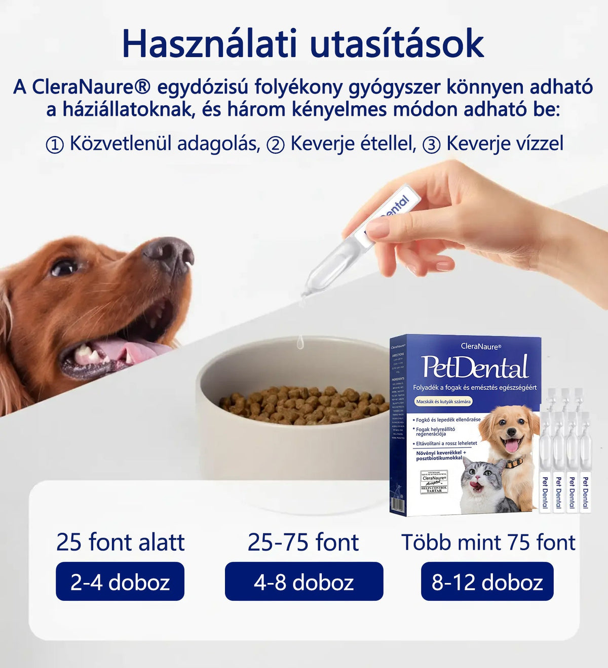 [Hivatalos bolt]CleraNaure® Pet Dental & Digestive Health Oral Liquid – Frissíti a leheletet, eltávolítja a fogkövet, elősegíti az íny regenerálódását, stabilizálja a fogakat (macskák és kutyák számára)  – Ma 80% kedvezmény🎁