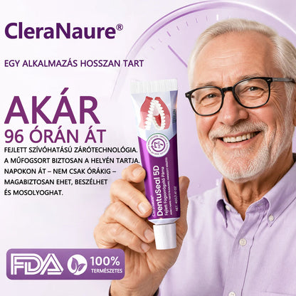 CleraNaure® DentuSeal 5D fejlett műfogsorrögzítő és párnázó ragasztó🔥