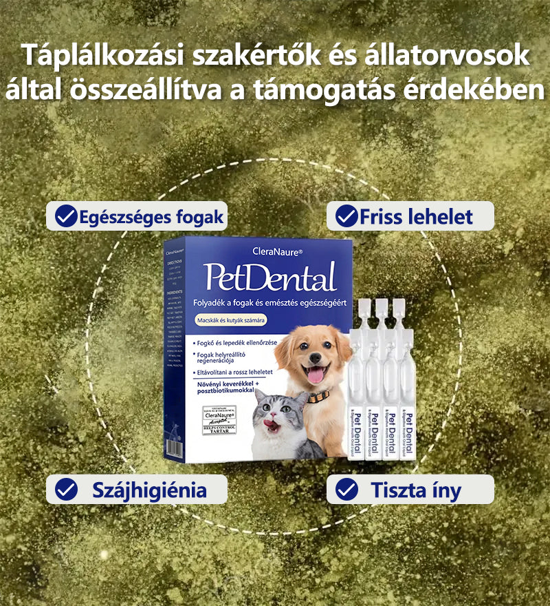 [Hivatalos bolt]CleraNaure® Pet Dental & Digestive Health Oral Liquid – Frissíti a leheletet, eltávolítja a fogkövet, elősegíti az íny regenerálódását, stabilizálja a fogakat (macskák és kutyák számára)  – Ma 80% kedvezmény🎁