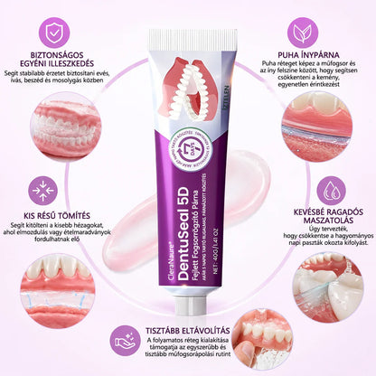 CleraNaure® DentuSeal 5D fejlett műfogsorrögzítő és párnázó ragasztó🔥