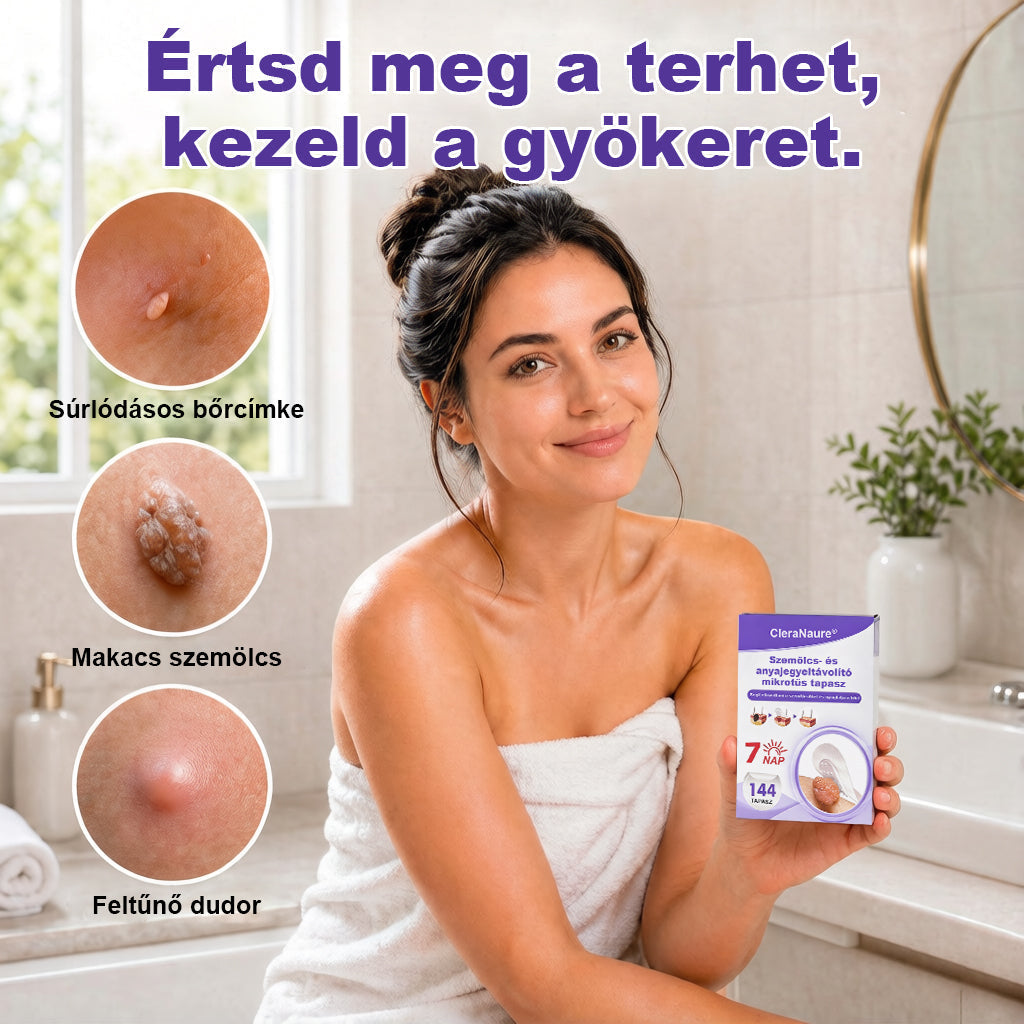 CleraNaure® mikrotűs szemölcs- és anyajegyeltávolító tapasz🎁