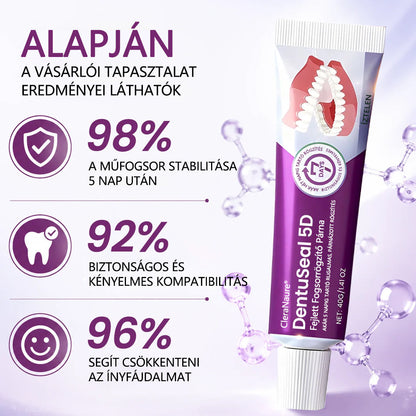 CleraNaure® DentuSeal 5D fejlett műfogsorrögzítő és párnázó ragasztó🔥