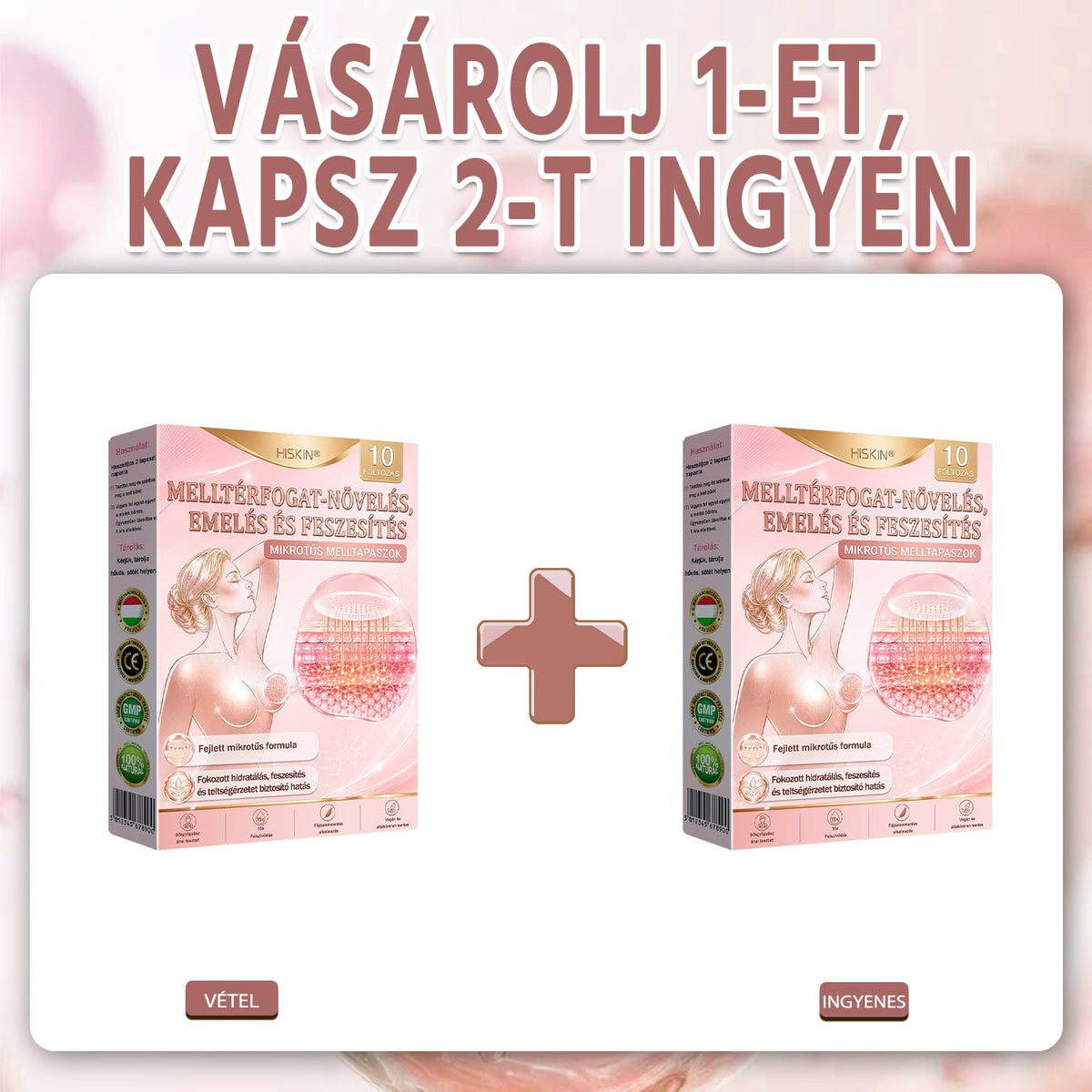 💫HISKIN® MELLEMELŐ ÉS FESZESÍTŐ MIKROTŰS TAPASZOK🎁