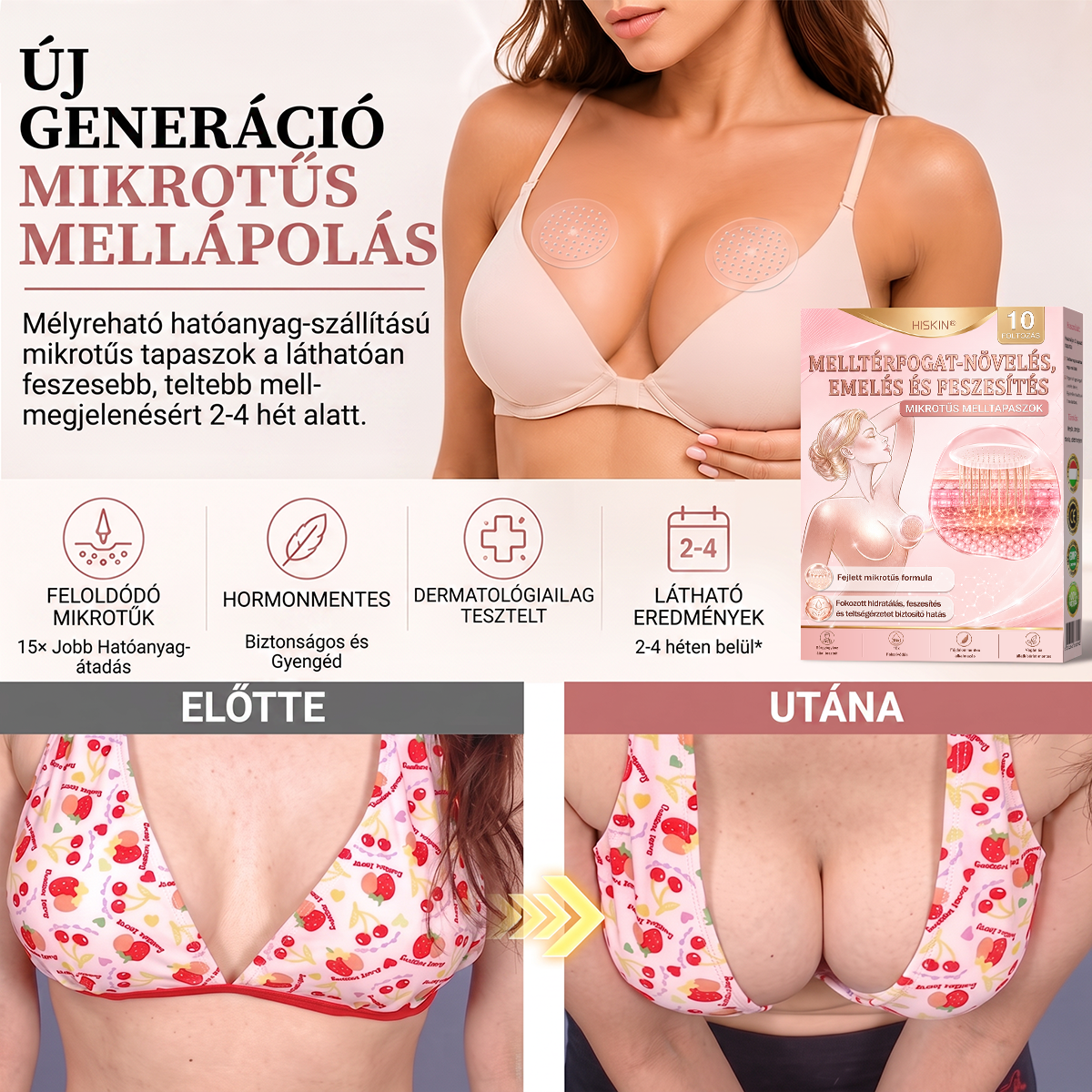 💫HISKIN® MELLEMELŐ ÉS FESZESÍTŐ MIKROTŰS TAPASZOK🎁